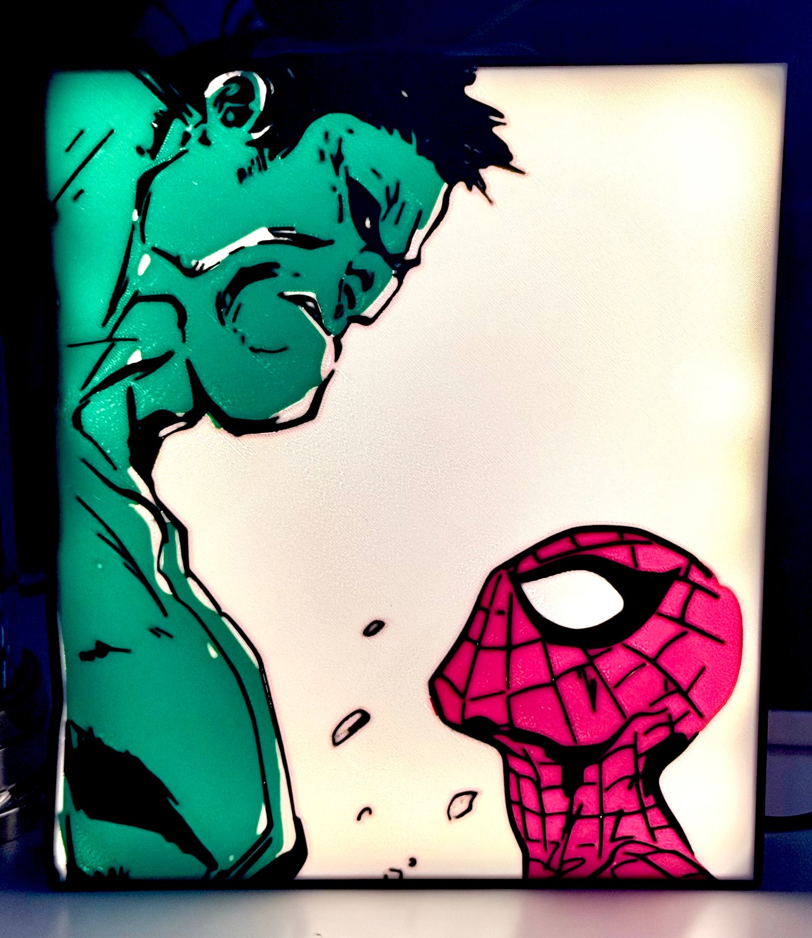 Hulk vs. Spider-Man Light Box - Image 2