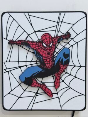 Bring Spider-Man’s iconic web-slinging action into your space with the Web-Slinger Light Box. A striking display piece for desks, shelves, gaming setups, bedrooms, or superhero collections.